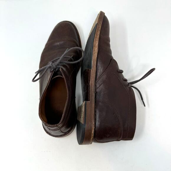 Frye Leather Chukka Boots Mens 8.5 Brown Lace Up Preppy Classic Casual Wear - Picture 12 of 12